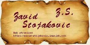 Zavid Stojaković vizit kartica